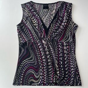 V neck y2k geometric print tank
